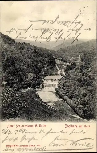 Ak Stolberg im Harz, Hotel Schützenhaus A. Kothe