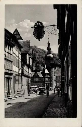 Ak Stolberg im Harz, Straßenpartie