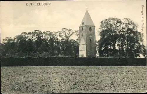 Ak Oud Leusden Utrecht Niederlande, Turm