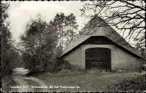 Ak Leusden Utrecht Niederlande, Schaapskooi Bij het Trekermeertje