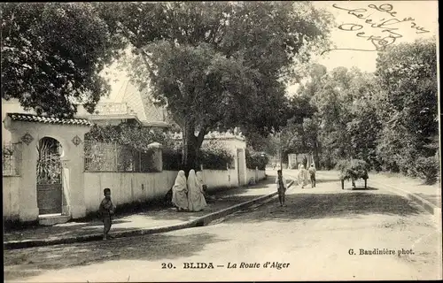 Ak Blida Algerien, La Route d'Alger
