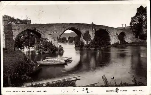 Ak Stirling Schottland, Old Bridge of Forth