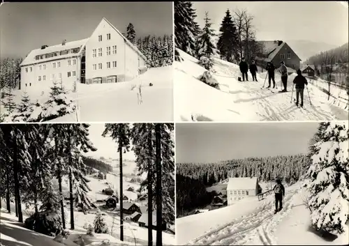 Ak Klingenthal im Vogtland Sachsen, Ferienheim VEB Novotex Greiz, Winter