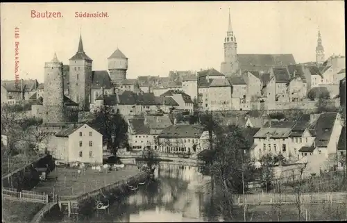 Ak Bautzen in der Oberlausitz, Südansicht