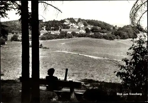 Ak Jauernick Buschbach Markersdorf Oberlausitz, Blick zum Kreuzberg