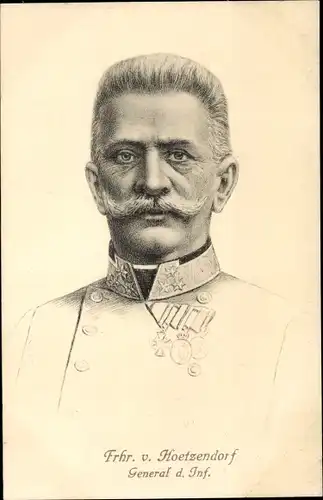 Ak General der Infanterie Franz Conrad von Hötzendorf, Portrait