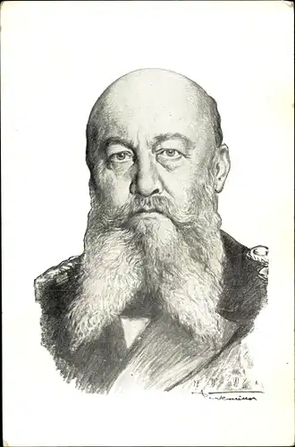 Künstler Ak Großadmiral Alfred von Tirpitz