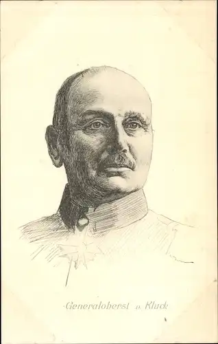 Ak Generaloberst von Kluck, Portrait