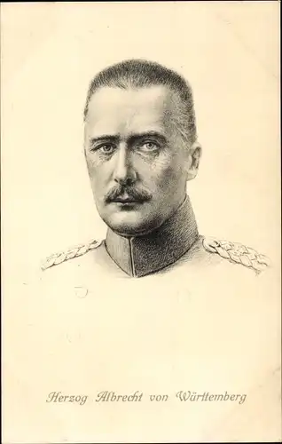 Ak Herzog Albrecht von Württemberg