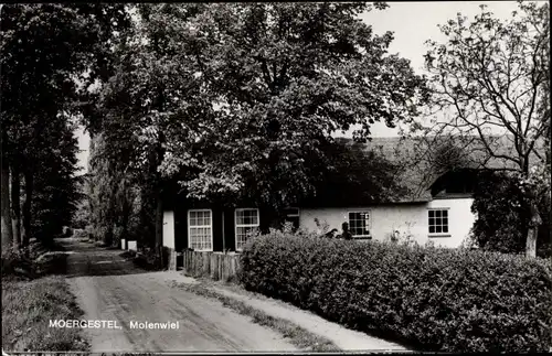 Ak Moergestel Nordbrabant Niederlande, Molenwiel, Straßenpartie