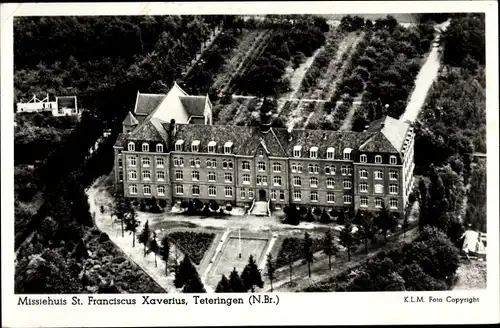 Ak Teteringen Nordbrabant, Missiehuis St. Franciscus Xaverius, Fliegeraufnahme