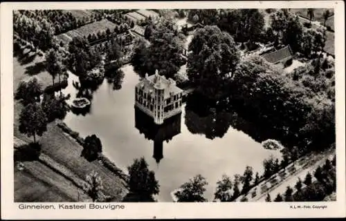 Ak Breda Nordbrabant Niederlande, Kasteel Bouvigne, Fliegeraufnahme