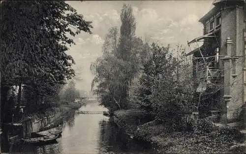 Ak Ginneken Breda Nordbrabant Niederlande, Rivier de Mark