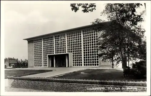 Ak Luyksgestel Nordbrabant, R. K. Kerk St. Martinus