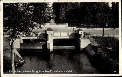 Ak Eindhoven Nordbrabant Niederlande, Nieuwe Brug tusschen Elzentpark en Wal