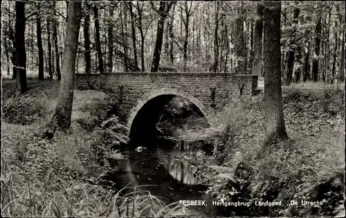 Ak Esbeek Nordbrabant Niederlande, Hertgangbrug Landgoed De Utrecht