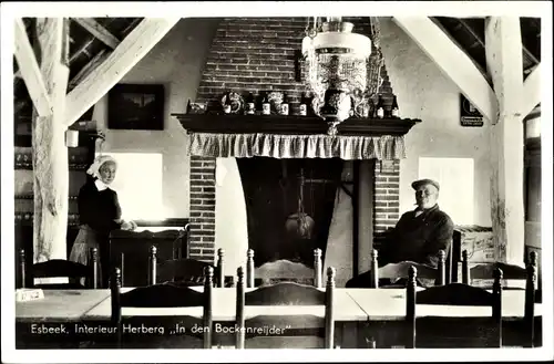 Ak Esbeek Nordbrabant Niederlande, Interieur Herberg In den Bockenreijder, Landgoed De Utrecht