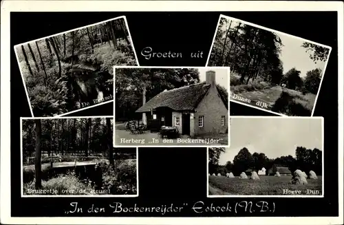 Ak Esbeek Nordbrabant Niederlande, Herberg In den Bockenreijder, Landgoed De Utrecht, Brug