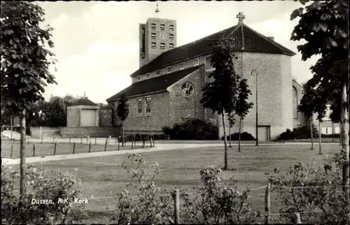 Ak Dussen Nordbrabant, R. K. Kerk