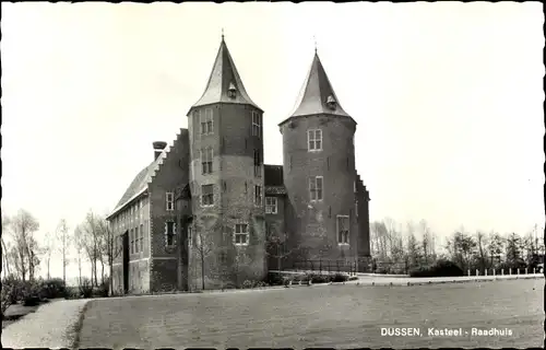 Ak Dussen Nordbrabant, Kasteel Raadhuis