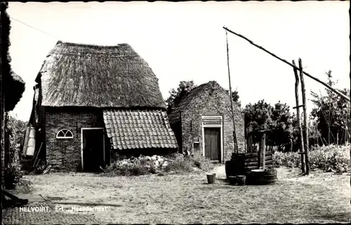 Ak Helvoirt Vught Nordbrabant, Café Duinoord, Brunnen