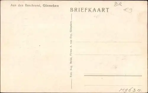 Ak Ginneken en Bavel Nordbrabant, Aan den Boschrand