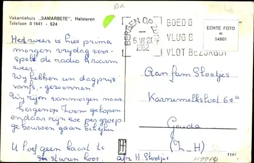 Ak Halsteren Nordbrabant, Vakantiehuis Samarbete