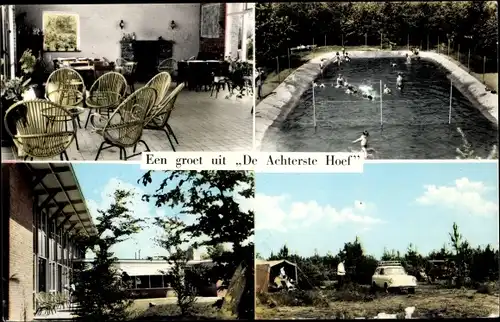 Ak Bladel Nordbrabant Niederlande, De Achterste Hoef, Schwimmbad, Camping