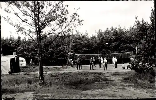 Ak Luykgestel Nordbrabant, Kampeerterrein De Zwarte Bergen, Volleyball