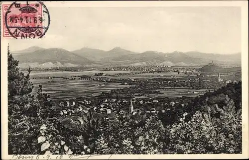 Ak Bonn am Rhein, Blick von Casselsruhe auf das Siebengebirge