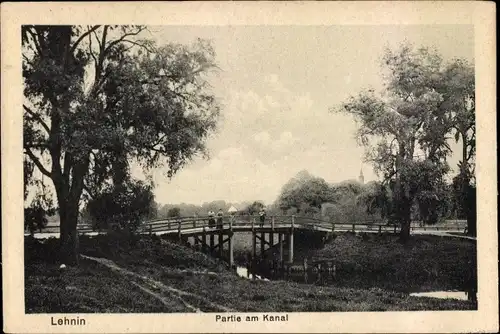 Ak Kloster Lehnin in Brandenburg, Partie am Kanal