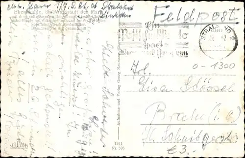 Ak Eberswalde Krs. Barnim, Blick vom Aussichtsturm, Stadtansicht