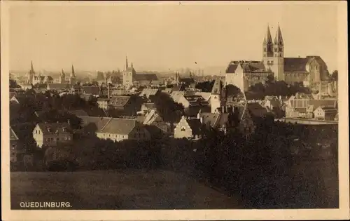 Ak Quedlinburg im Harz, Panorama