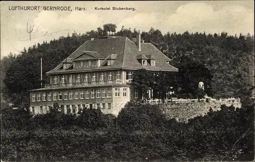 Ak Gernrode Quedlinburg im Harz, Kurhotel Stubenberg