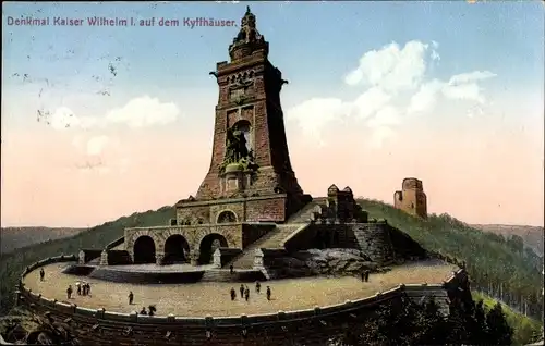 Ak Steinthaleben Kyffhäuserland, Denkmal Kaiser Wilhelm I. auf dem Kyffhäuser