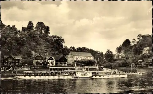 Ak Kurort Rathen Sächsische Schweiz, Elbdampfer Meißen