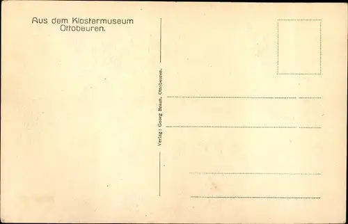 Ak Ottobeuren in Oberschwaben Allgäu, aus dem Klostermuseum