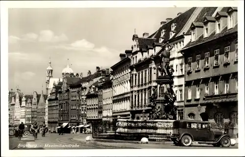 Ak Augsburg in Schwaben, Maximilianstraße