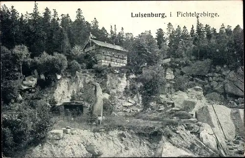 Ak Luisenburg Wunsiedel in Oberfranken, Hotel, Wald