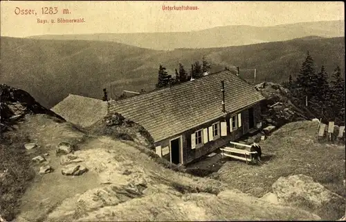 Ak Lohberg Niederbayern, Unterkunftshaus am Osser