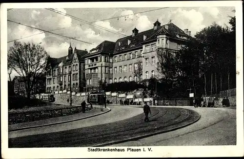 Ak Plauen im Vogtland, Stadtkrankenhaus