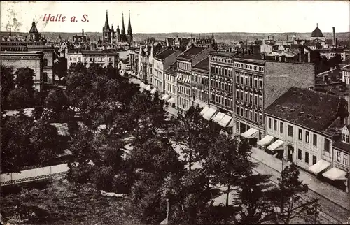 Ak Halle an der Saale, Panorama der Stadt