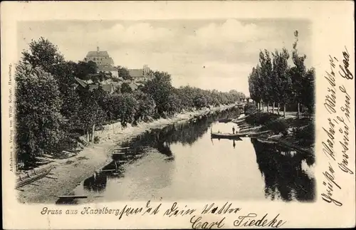 Ak Havelberg in Sachsen Anhalt, Kanalpartie