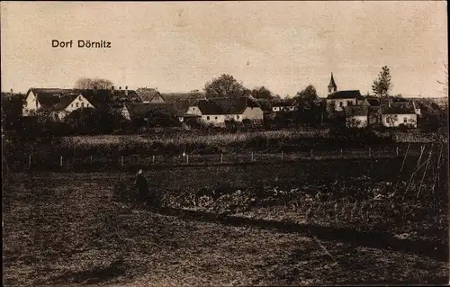 Ak Dörnitz Möckern im Jerichower Land, Dorfpartie