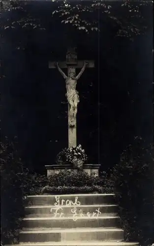 Foto Ak Heidelberg am Neckar, Bergfriedhof, Grab Friedrich Ebert