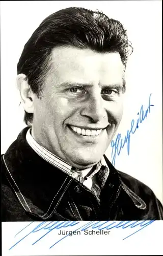 Ak Schauspieler Jürgen Scheller, Autogramm, Portrait