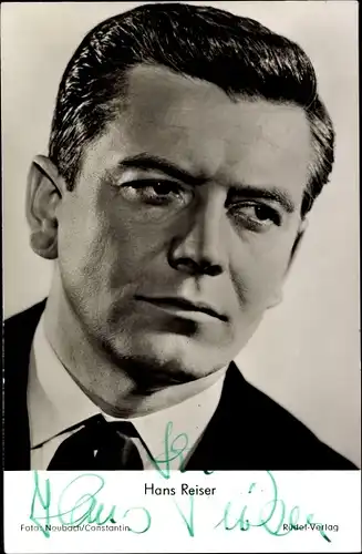 Ak Schauspieler Hans Reiser, Portrait, Ein Lied geht um die Welt, Autogramm