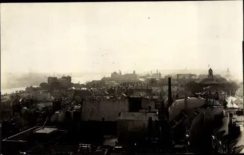 Foto Ak Hamburg, Panorama, Bismarck Denkmal