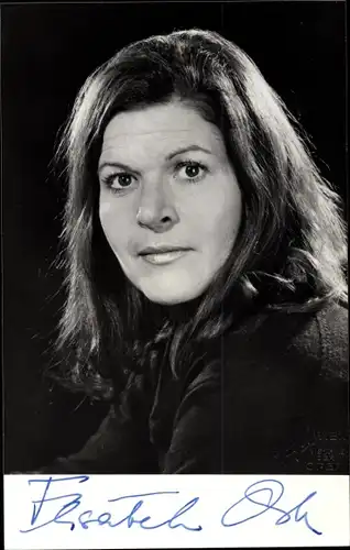 Foto Schauspielerin Elisabeth Orth, Portrait, Autogramm