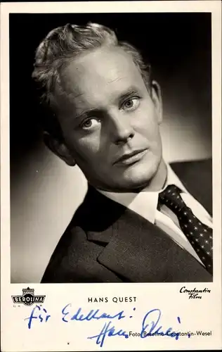 Ak Schauspieler Hans Quest in dem Film Die heilige Lüge, Berolina, Constantin Film